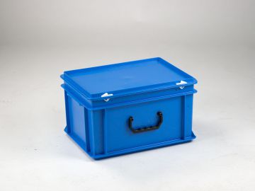 Plastikbehälter 40x30x23,5 mit Griff/Deckel*Kunststoffbehälter*Plastikkiste*Box 