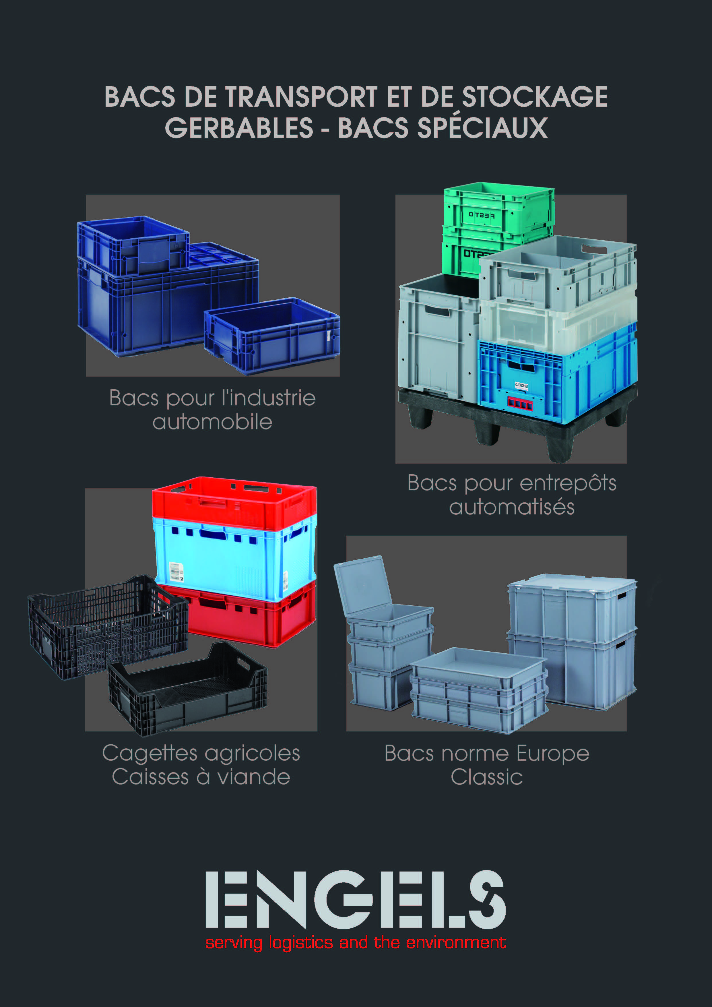 Bacs de transport speciaux